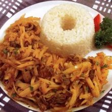 Olluquito con Carne recipe